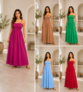 Spaghetti Strap Smocked Maxi Dress