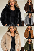 Faux Fur Hooded Jacket