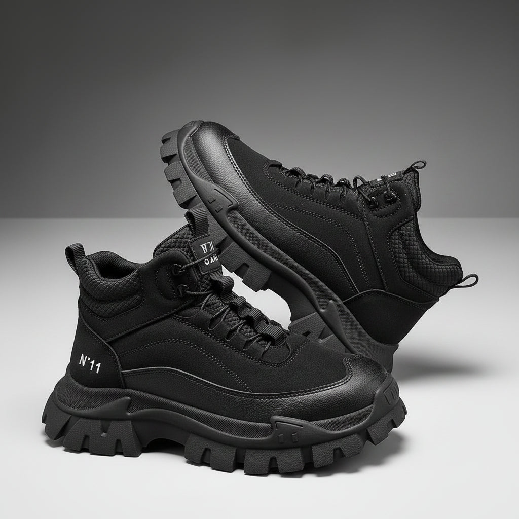 High-Top Tactical Platform Sneakers